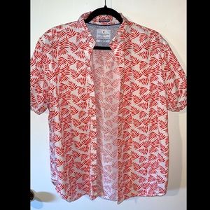 Denim&Flower short sleeve button down size L slim